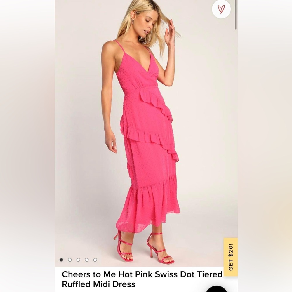 LULUS CHEERS TO ME MIDI DRESS